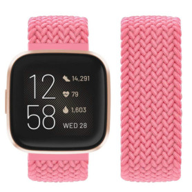 Bracelet de Remplacement Vozehui pour Fitbit Versa et Versa 2 - Nylon Souple et Respirant