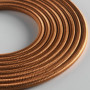Câble Textile Rond KLARTEXT LUMIÈRE 5m Bronze pour Éclairage