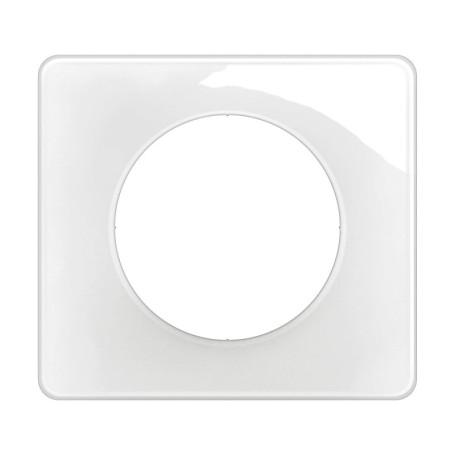 Plaque Électrique 1 Poste Blanc Emaillé Céliane - Finition Brillante