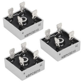 Pack de 3 Diodes Redresseuses KBPC5010 50A 1000V - Pont Redresseur Monophase 13,22 €