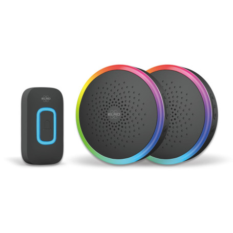 Sonnette de Porte Sans Fil ELRO DB5000 avec LED Multicolore et 61 Mélodies 37,22 €