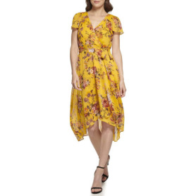 Robe Asymétrique Dorée Multicolore DKNY pour Femme 81,92 €
