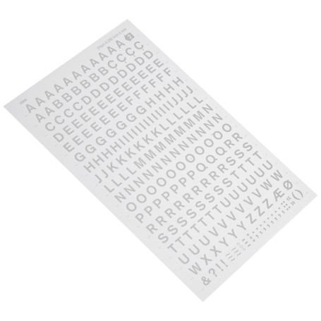 Lettres Autocollantes Majuscules Blanches Apli - 6 mm - 258 Caractères 6,06 €