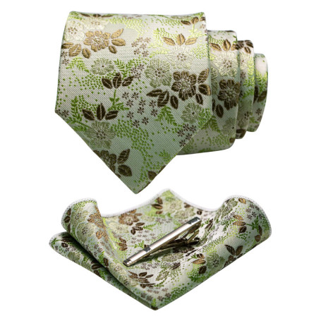 Cravate en Soie Noire avec Mouchoir pour Homme - JEMYGINS 17,37 €