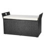 Banc de Rangement Extérieur en Rotin Synthétique avec Coussin - 340 L 953,07 €