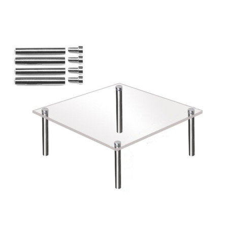 Présentoir à Gâteau Transparent Creperture avec Pieds en Métal - 30 cm 25,20 €