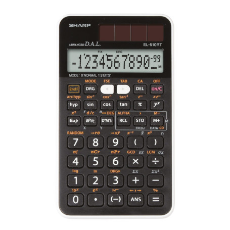 Calculatrice Scientifique Sharp EL-510 RT Solaire avec Écran Grand Format