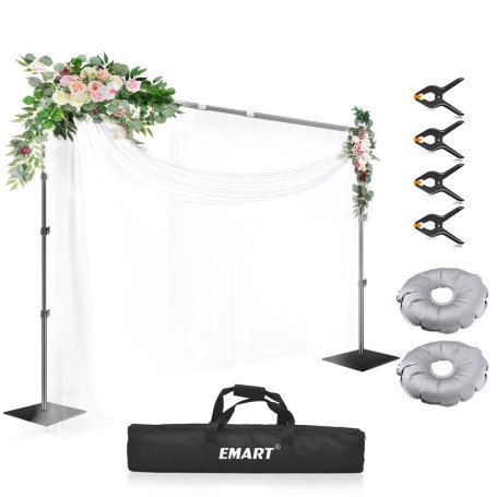 Support de Fond Photo Réglable EMART 3x3m pour Studio et Événements