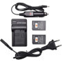DSTE Lot de 2 Batteries et Chargeur Rapide USB pour Nikon EN-EL12