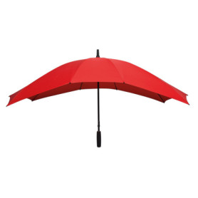 Parapluie Droit Rouge pour Deux - Résistant au Vent et Étanche