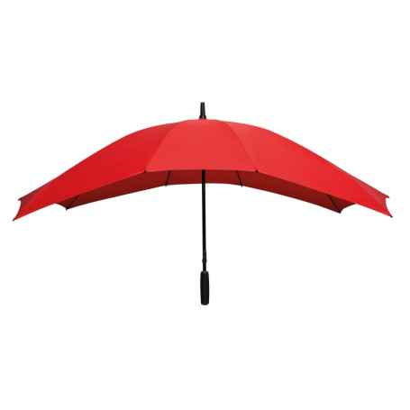 Parapluie Droit Rouge pour Deux - Résistant au Vent et Étanche