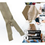 Fermeture Éclair Séparable 40 cm Beige - Pack de 10 par DOJA Barcelona