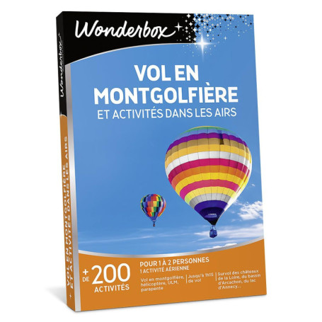 Coffret Aventure : Vol en Montgolfière et Activités Aériennes