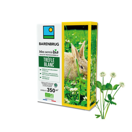 Désherbant Trèfle Blanc BIO Barenbrug - 500g pour Sols Fertiles