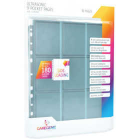 Gamegenic Ultrasonic - Pages de Protection pour Cartes à Chargement Latéral