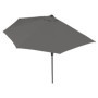 Parasol de Balcon Semi-Circulaire EASYmaxx avec Manivelle - Protection UV 40+