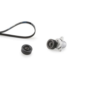 Kit de courroies trapézoïdales Gates K026PK1513 en caoutchouc