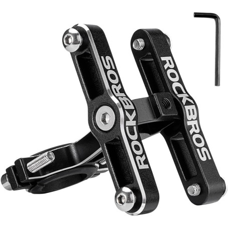 ROCKBROS Adaptateur de Porte-Bidon en Aluminium Rotatif 360° pour Vélo