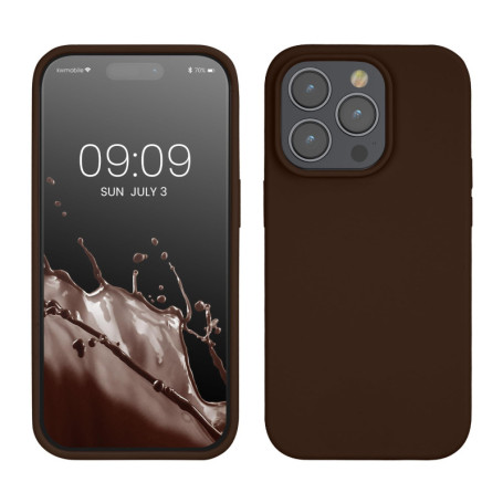 Coque Antidérapante Chocolat pour iPhone 14 Pro - kwmobile