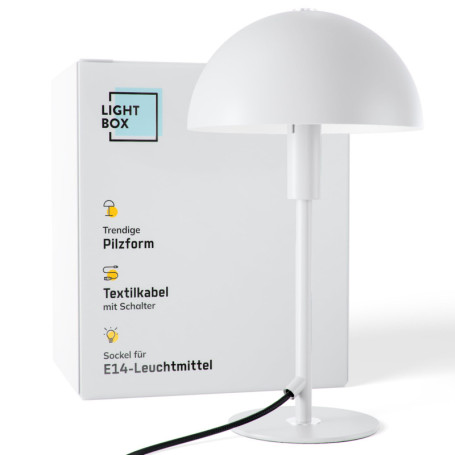 Lampe de Table Champignon Lillian - Élégante et Pratique pour Bureau et Chevet