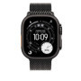 Bracelet Milanais en Titane pour Apple Watch - 49 mm - Noir - Taille Small
