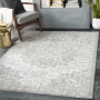 Tapis Vintage Bohème Livabliss 130 x 180 cm - Gris et Ivoire