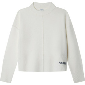 Pull Tricot Éponge Pepe Jeans pour Fille - Mousse White, 10 Ans