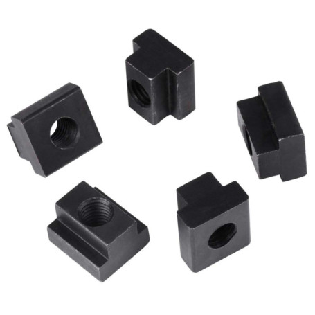 Écrous en T Jadeshay - 5 pièces en acier noir M12 pour extrusions en aluminium