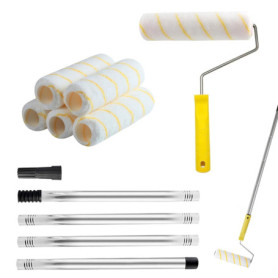 Kit de Rouleaux de Peinture ACEBON - 6 Pcs avec Long Rouleau Extensible de 120 cm