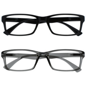 Pack de Lunettes de Lecture Design Noir et Gris - OPULIZE