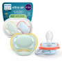 Sucettes Ultra Air Philips Avent - Orthodontiques pour Bébés 0-6 Mois avec Étui de Stérilisation