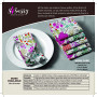 S4Sassy Multicolore Solide décoration de Maison Set De 12 Serviettes De Table en Tissu Cocktail