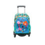 Sac à Dos Scolaire Stitch Tropical avec Chariot et Pom-Pom