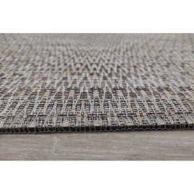 Tapis en Vinyle Tressé Beige pour Couloir et Cuisine - Résistant et Antidérapant