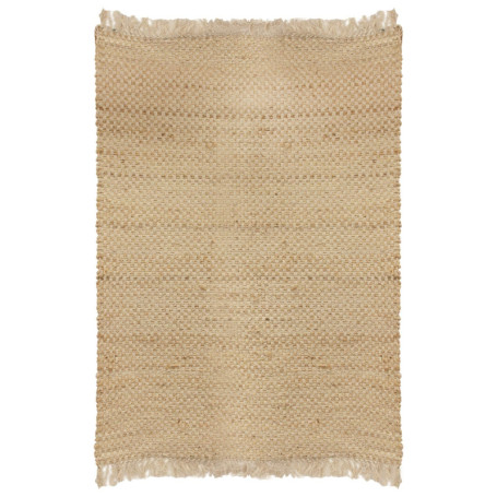 Tapis en Jute Rectangulaire avec Franges 120x170 cm - HOME DECO FACTORY