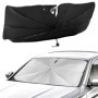 Pare-Soleil QWORK pour Voiture avec Poignée Rotative 360° en Fibre de Carbone