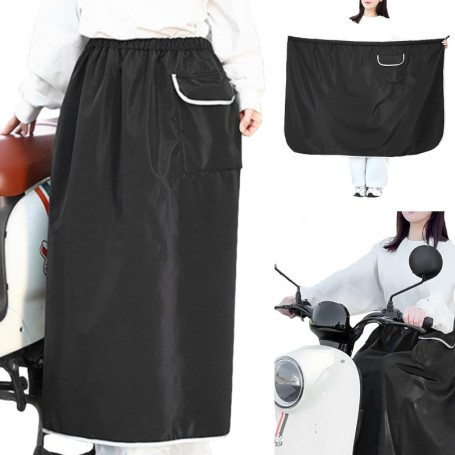 Housse de Jambe de Scooter Imperméable avec Bandes Réfléchissantes