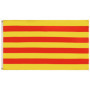 Drapeau de Catalogne en Polyester Léger 150x90 cm avec Œillets Métalliques