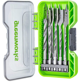 Set de 11 Mèches de Perceuse Greenworks pour Bois - Forets de 4mm à 25mm
