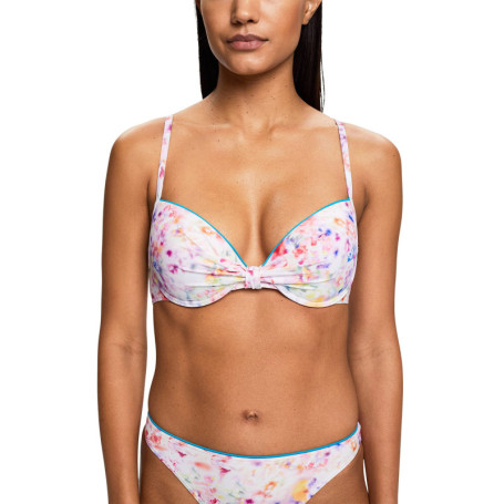 Bikini Push-up Femme ESPRIT Greenfield Beach Bleu Sarcelle Taille 36/70C