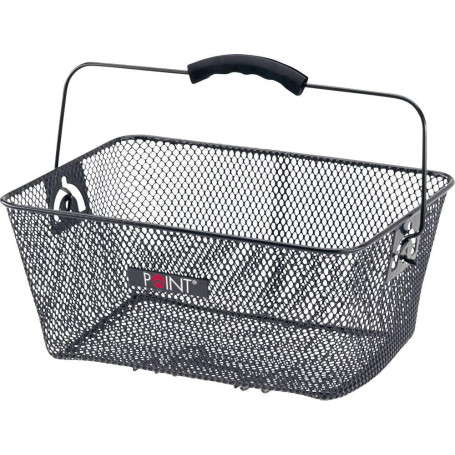 Panier de vélo arrière avec poignée ergonomique - Noir