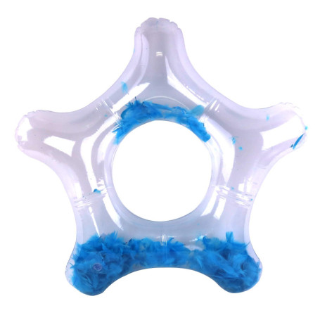 Bouée Étoile Plume Gonflable Bleu - 75 cm - Blue Sky