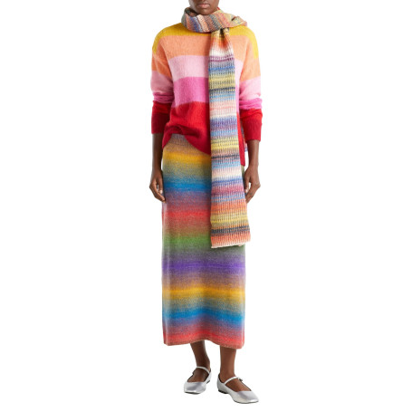 Pull Boxy Rouge en Mélange Alpaga pour Femme - United Colors of Benetton