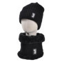 Ensemble d'Hiver Juventus : Chapeau et Cache-Cou en Tricot Noir
