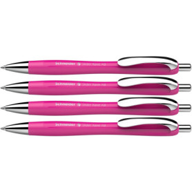 Lot de 4 Stylos à Bille Schneider Slider Rave XB - Édition Limitée Rose Vif