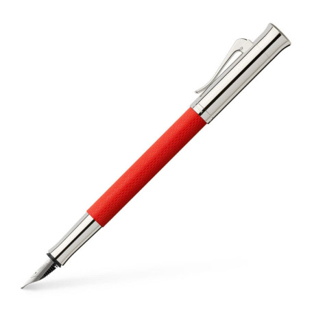 Stylo Plume Guilloche India Red de Graf von Faber-Castell