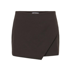 Jupe-Short Enveloppante Yasmine en Chocolat - ONLY
