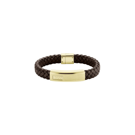 Bracelet en Cuir Marron pour Homme BOSS Collection LANDER