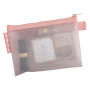 Exacompta - Réf. 37120E - Paquet de 3 pochettes EVA à fermeture éclair en plastique souple - format à classer A6 - Pour ranger d