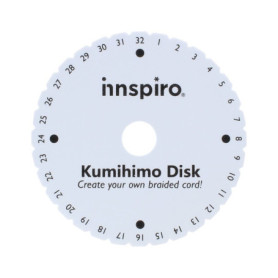 Disque Kumihimo rond 10,8 cm pour créations de bracelets